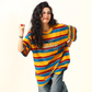 Rainbow Stripe Short Sleeve T-Shirt WDZ0012