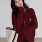 Round Neck Long Sleeve Knit Cardigan VAS0139