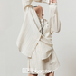 Loose Striped Shirt / Striped Mini Skirt LLA0511