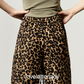 Leopard Graphic Short-Sleeve Cropped T-Shirt / Leopard Long Pants LLA0659