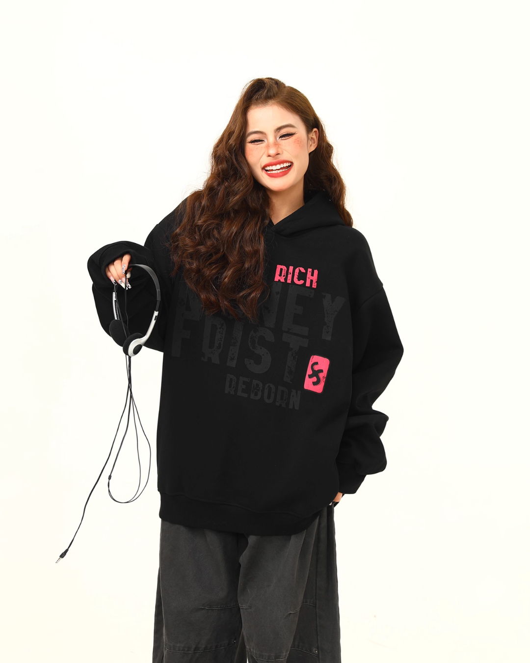 Big Logo Print Hoodie WDZ0040