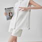 Sleeveless Jacket-Style Vest / High-Waist Short Pants FER0111