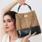 Suede & Leather Quilted Chain Bag ABB0003