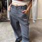 Embroidered Casual Stripe Jeans CYE0026