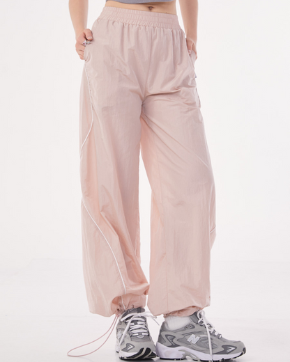 Girly Pink Nylon Pants ZZF0182