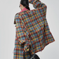 Retro Plaid Trench Coat FER0038
