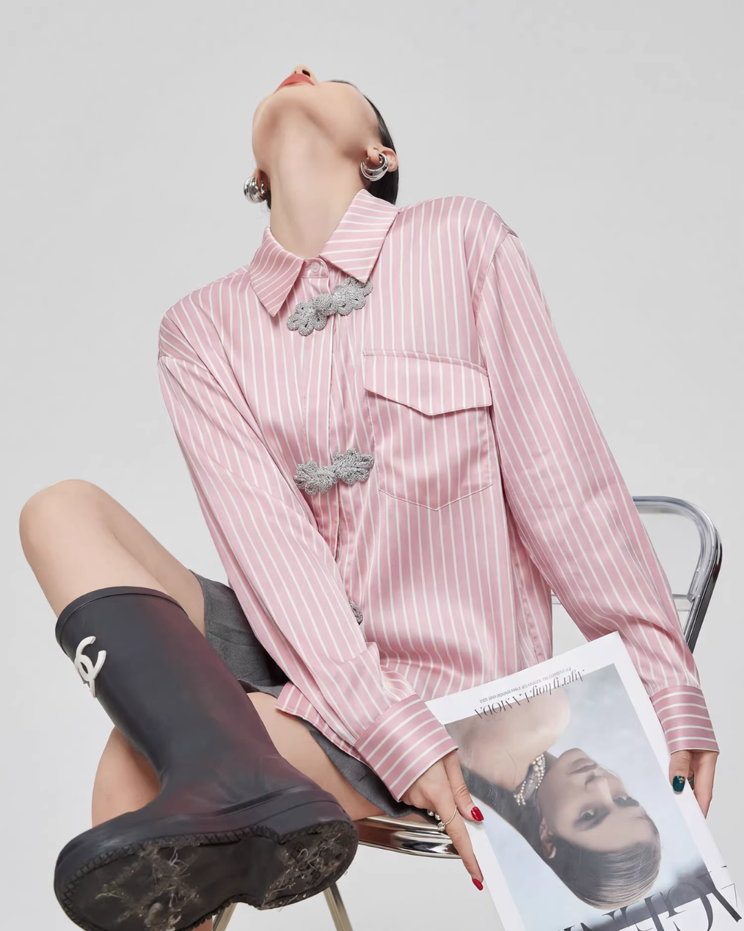 Chinese-style Long-Sleeve Shirt FER0047