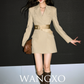 Tailored Satin Waist Belt Dress WNG0003