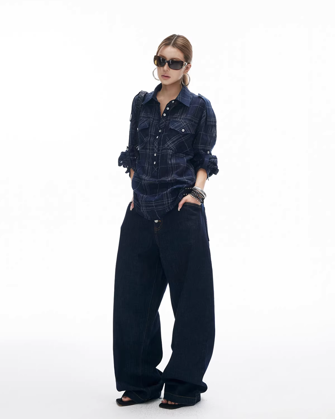 Paid Loose Long-Sleeve Shirt IMX0001