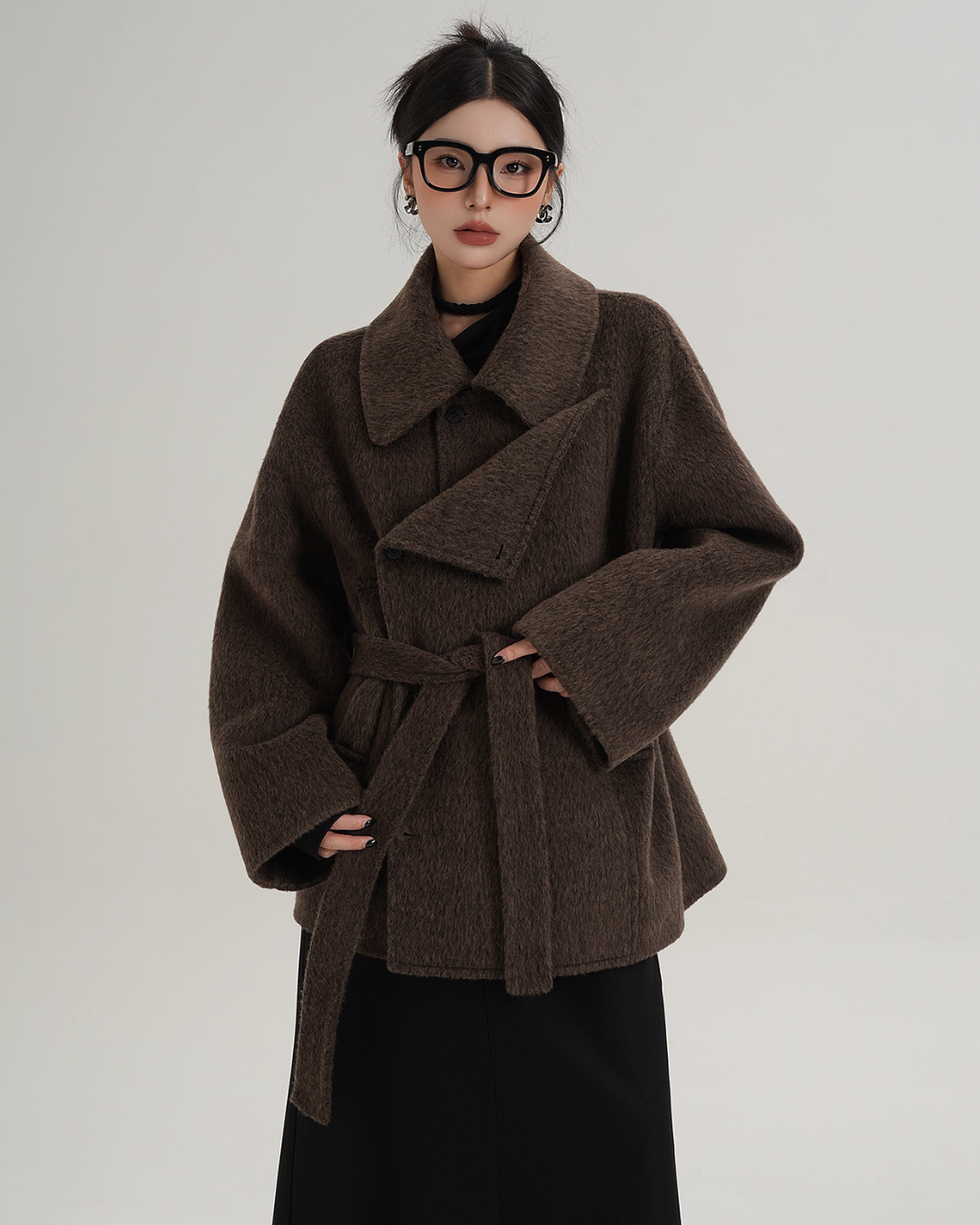 Fake Wool Trench Coat SRS0372