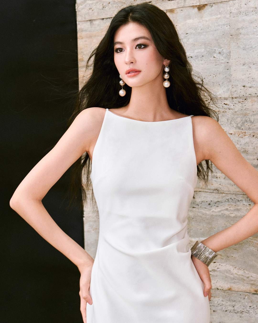 Side Slit Vest Dress WNG0002