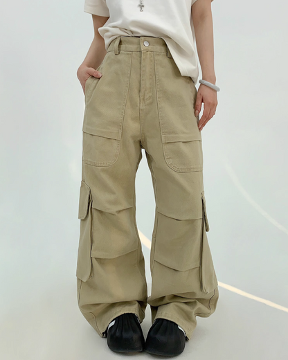 Front Pocket Tuck Cargo Pants YLS0814
