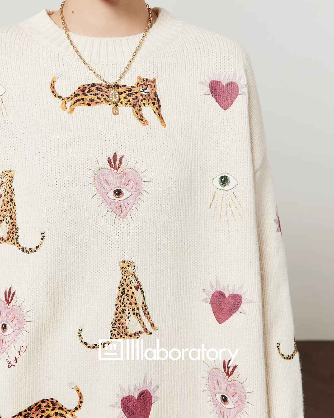 Tiger Heart Patch Knit & Skirt LLA0585