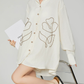 Floral Rope Embroidery Shirt / Short Pants FER0389