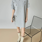 Rhinestone T-shirt Dress FER0124