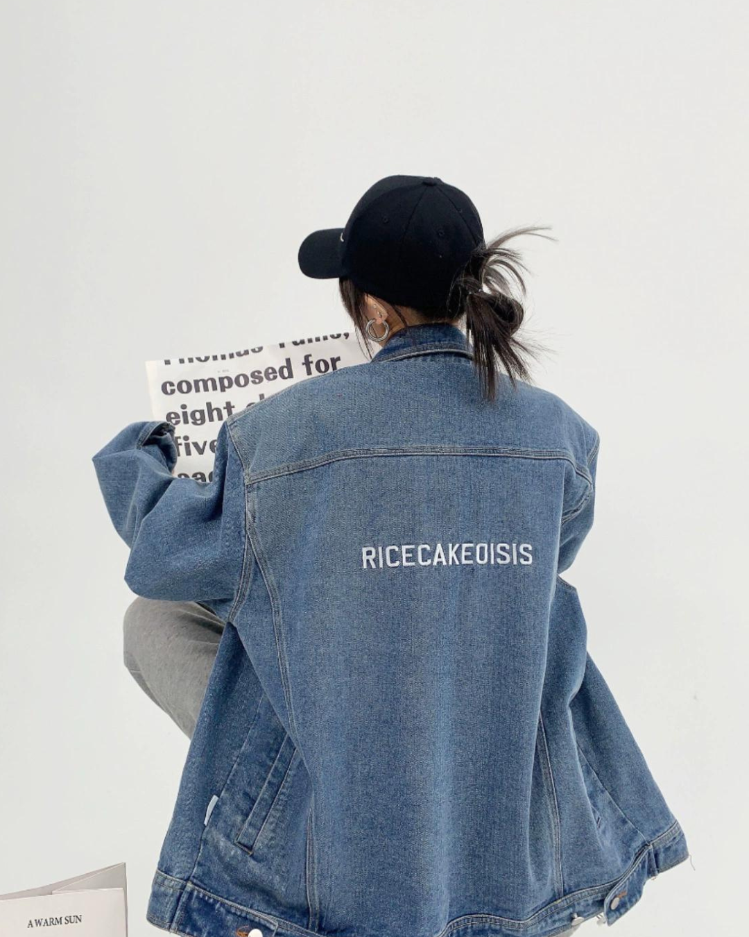 Back Logo Denim Jacket YLS0132