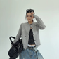 Round-Neck Knit Cardigan YLS1072