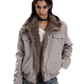 Suede Stand Collar Eagle Jacket  ZTS0020