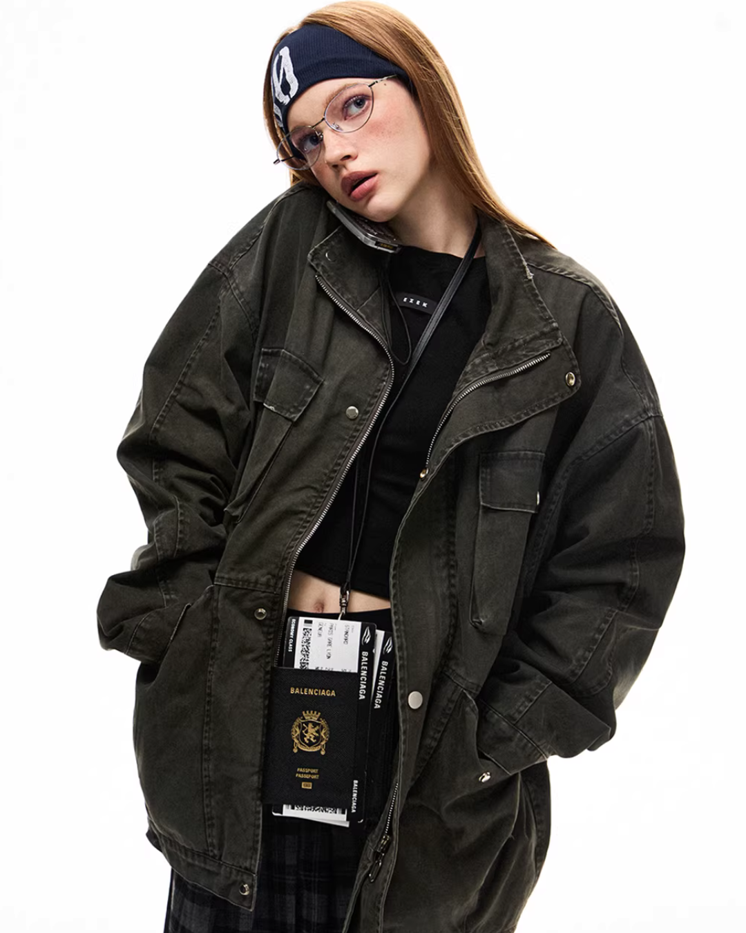 Vintage Washed Workwear Jacket EZK0103