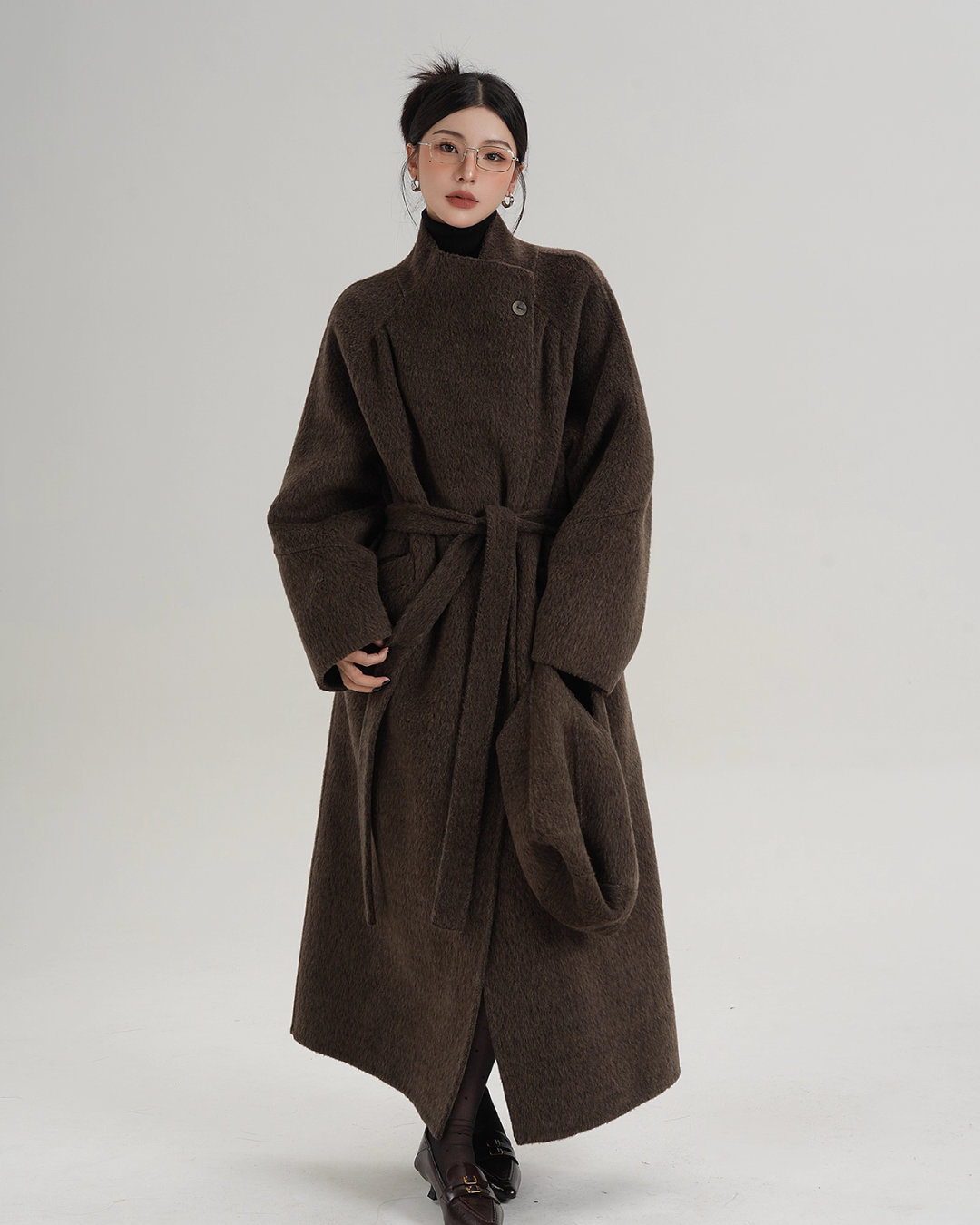 Stand Collar Wool Coat SRS0370