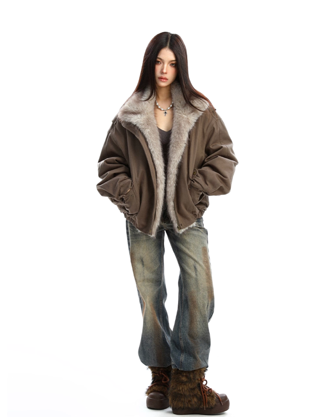 Fur Collar Cotton Jacket BGS0036