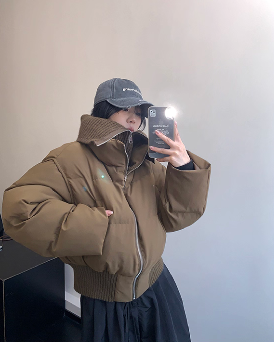 Boa Collar Down Jacket YLS0986