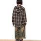 Plaid Hood Shirt Jacket  BLB0028