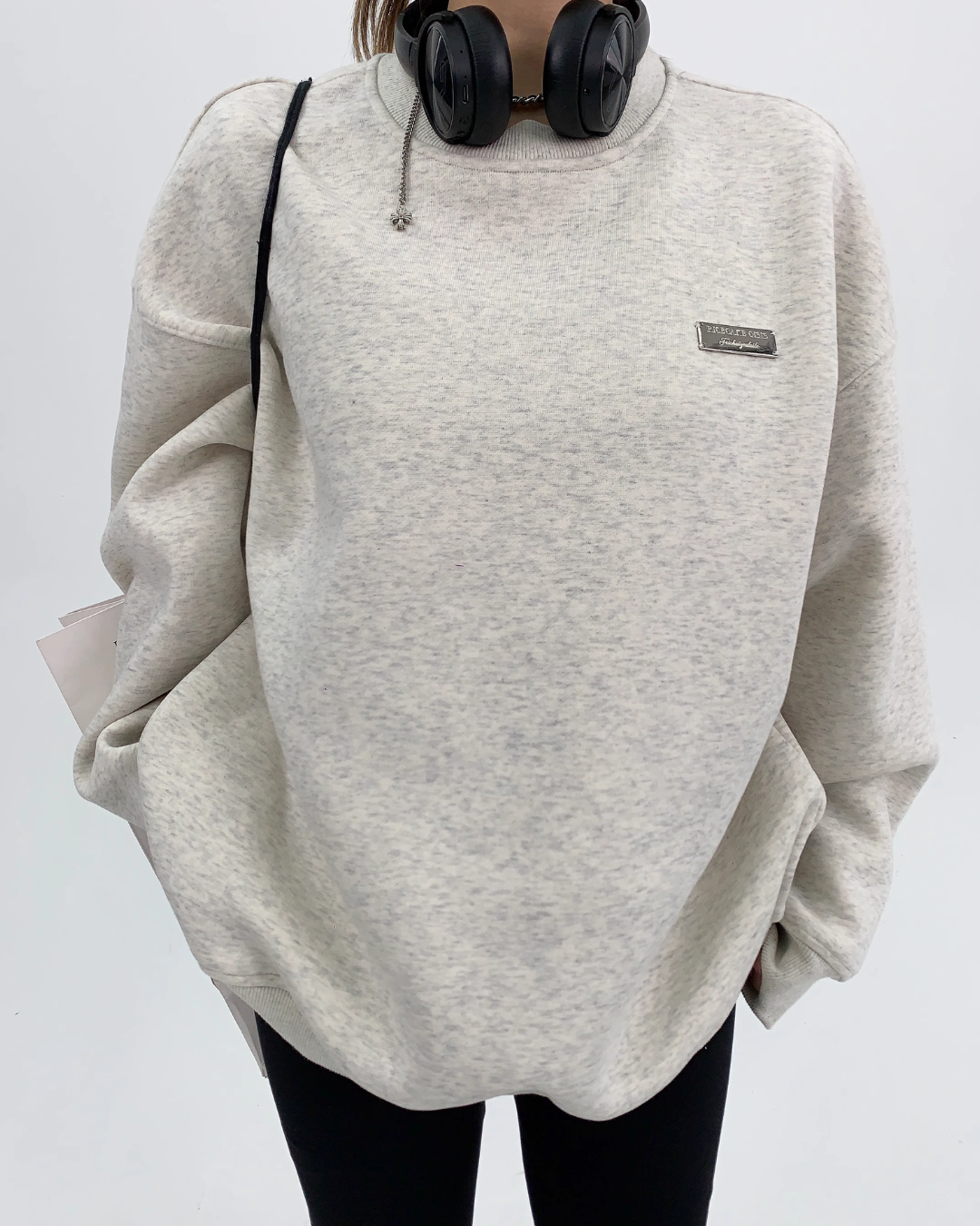 Round Neck Sweat Tops YLS0067