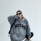 Fabricated Oversized Sweat Hoodie YLS0063