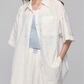 Flower Lace Short Sleeve Shirt / Half Pants ASG0043