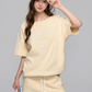 One Shoulder Sweat Top / Sweat Mini Skirt ASG0044
