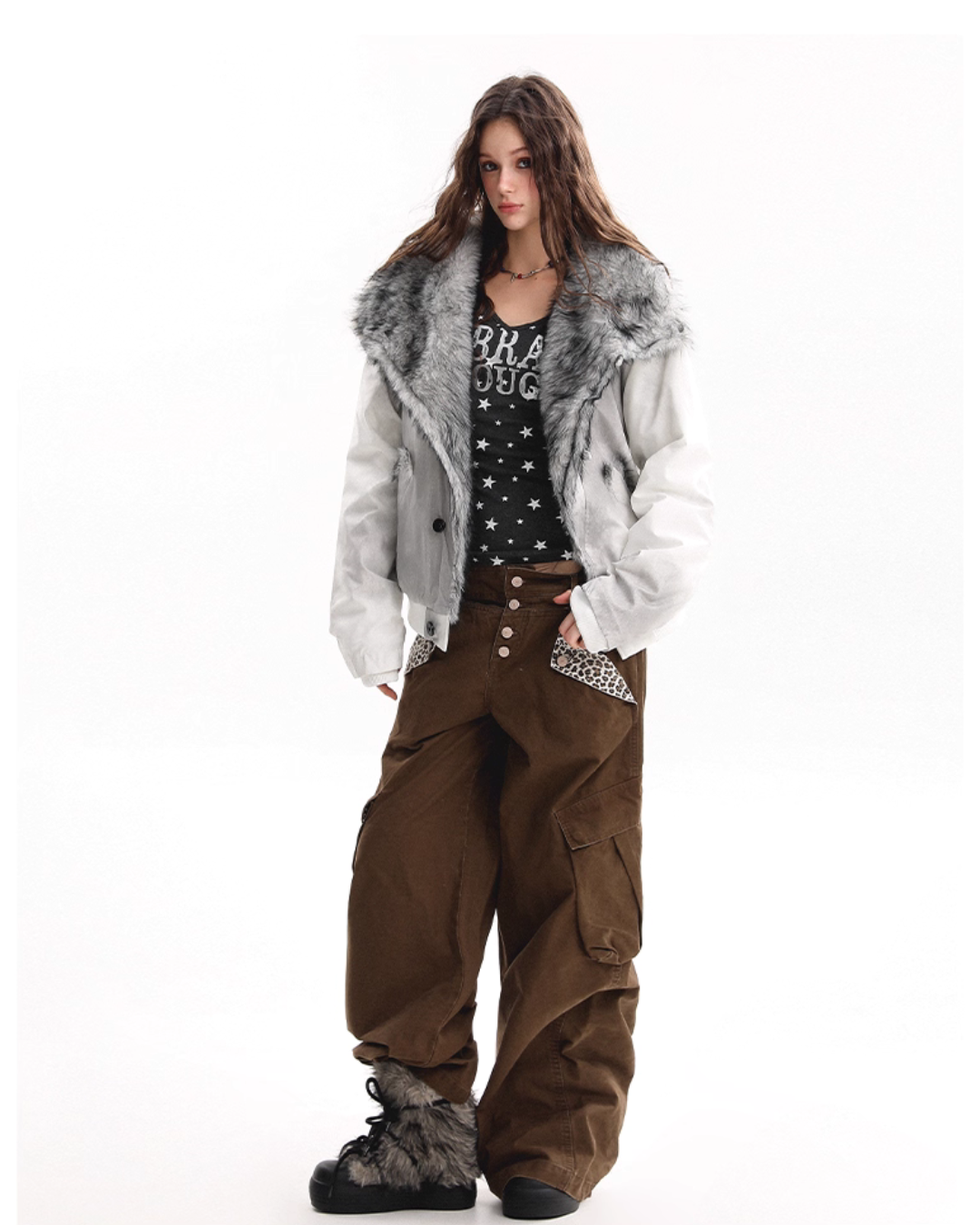 Big Collar Fleece Jacket BGS0040