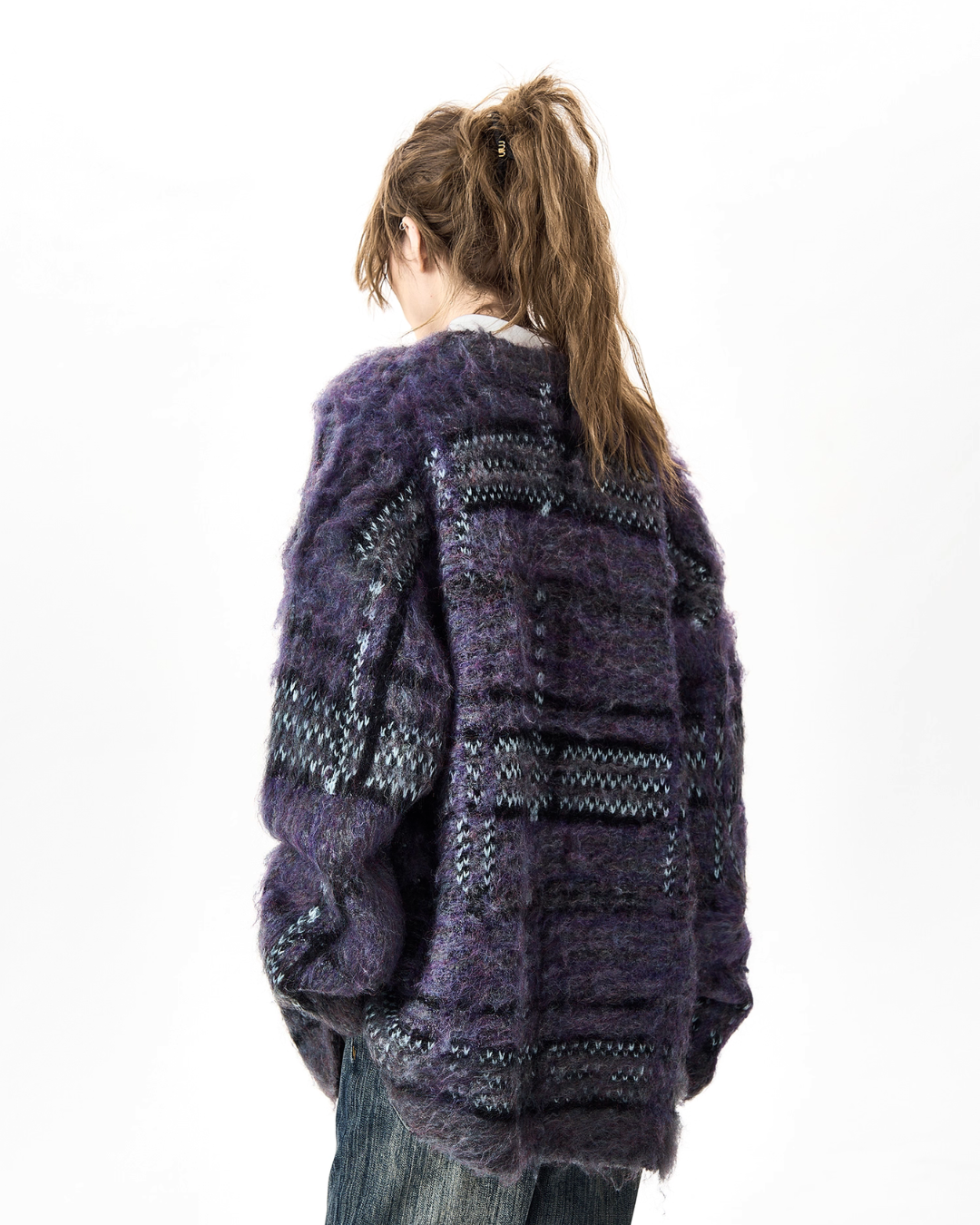 Multi Border Knit Cardigan HGX0037