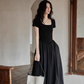 Square Neck Balloon Dress SMS0004