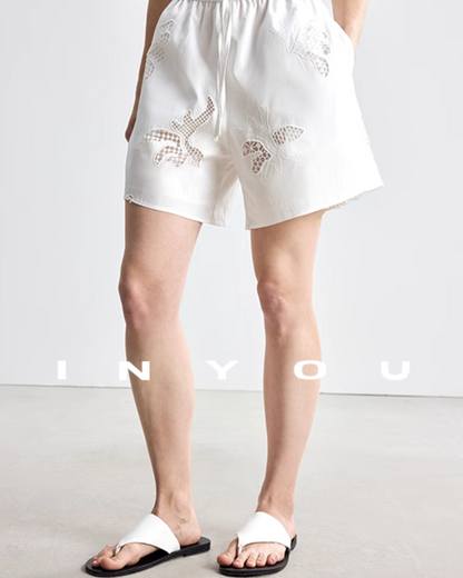 Watermark Embroidery Shirt / Casual Shorts IWY0014