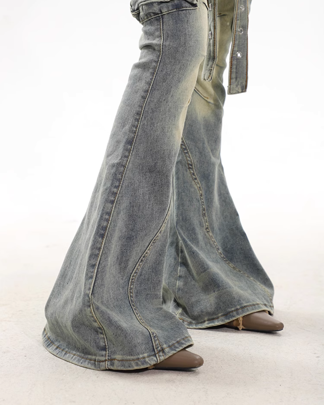 Street Flared Denim Pants CCS0022