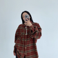 Oversized Check Shirt YLS0900