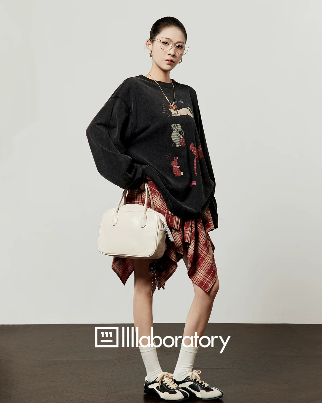 Animal & Patchwork Oversized Sweatshirt LLA0668