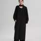 Tie Collar Long Coat SRS0384