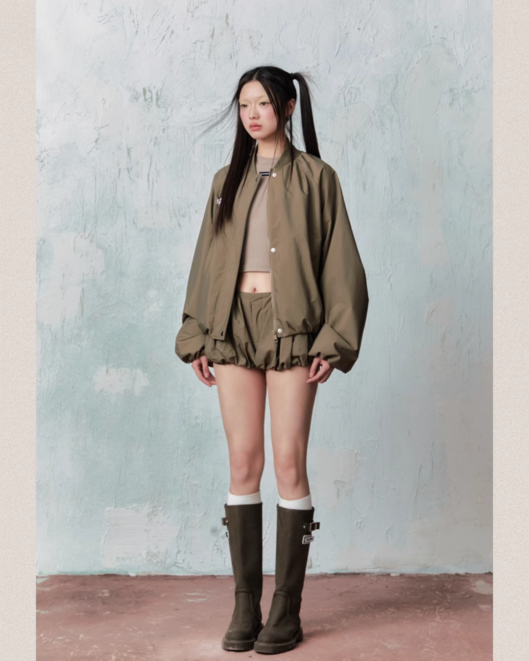 Military Loose Jacket & Pumpkin Pants JKO0004