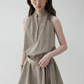 French Striped Halter Dress VOE0001