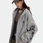 Waffle Knit Hoodie Zip-up Jacket ZTS0016