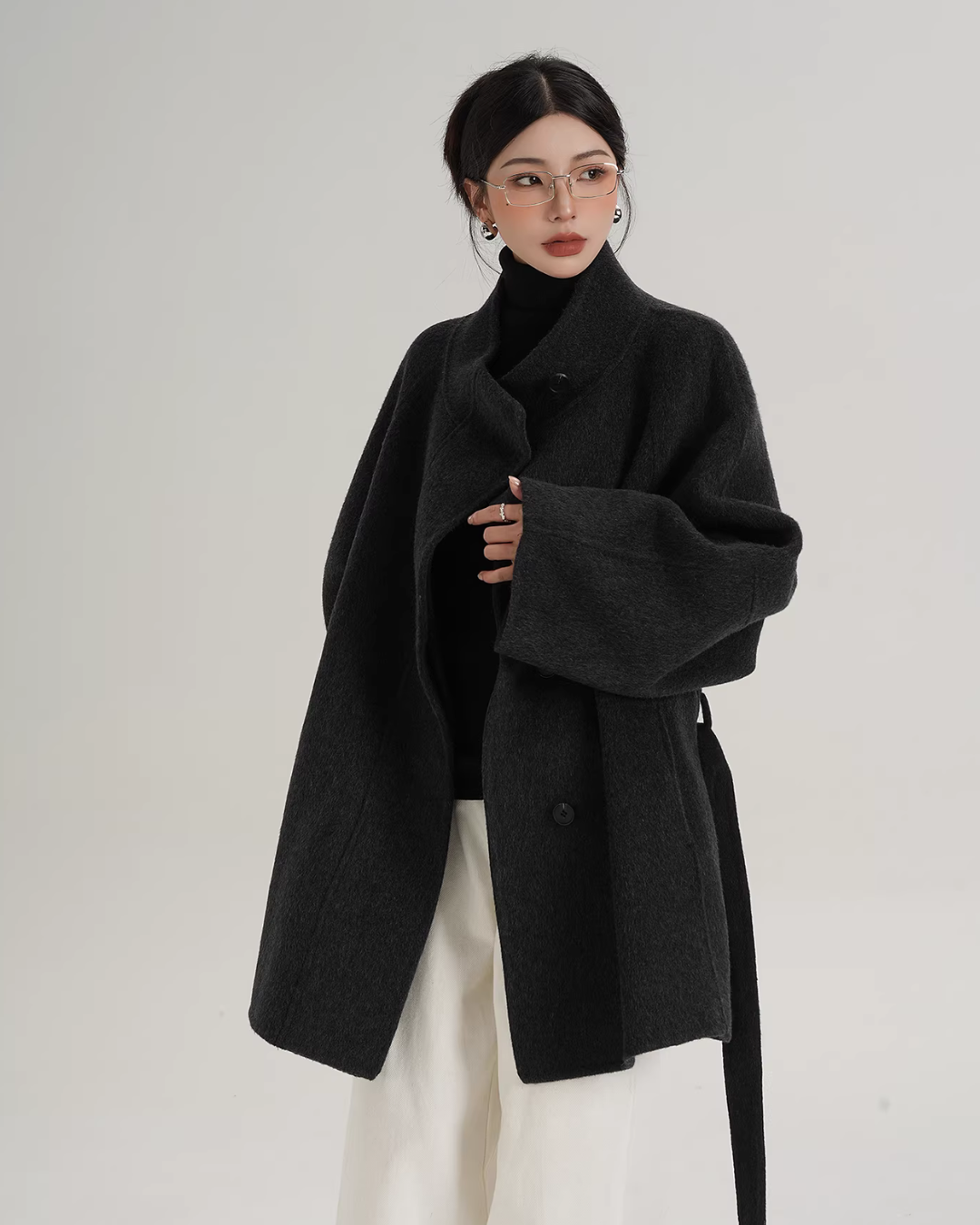 Wool Mid-Length Coat SRS0398