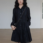 Polo Collar Long-Sleeve Dress VAS0190