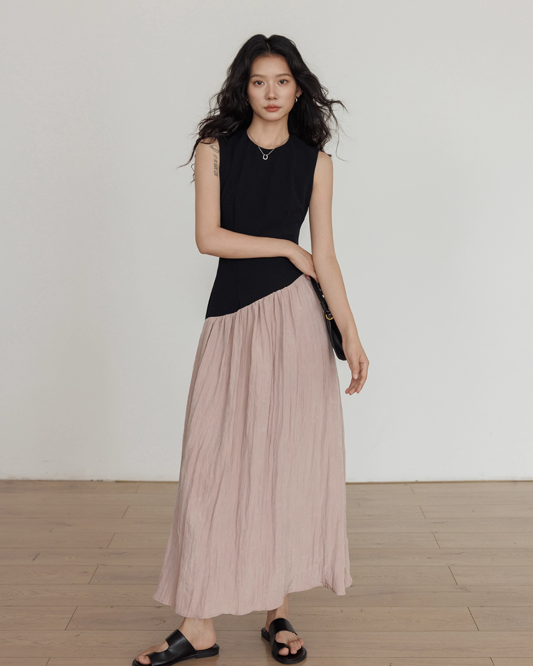 Fake Layered Long Dress VAS0126