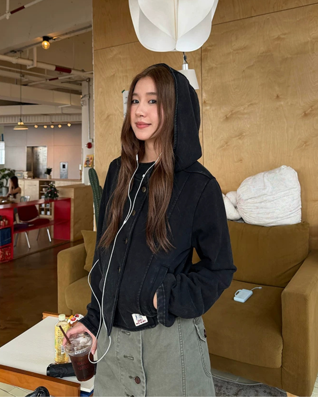 Vintage Washed Hoodie Jacket CYE0103