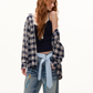 Plaid Hood Loose Shirt ASG0058