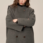 Scarf Collar Double Breasted Wool Coat WDB0003