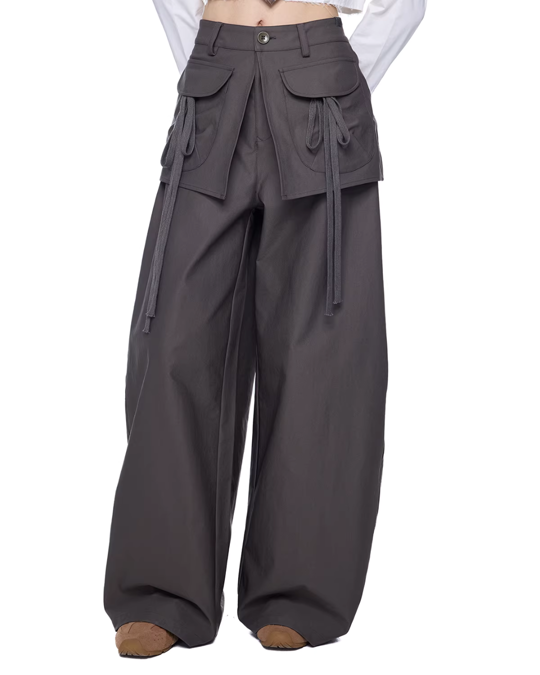 Pocket Wide-Leg Pants EZK0100