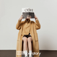 Long Coat With Scarf/Mini Skirt LLA0543